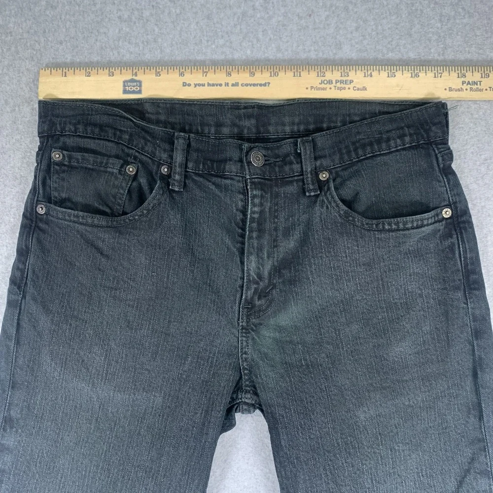 Levi's 511 Slim Fit Jeans Mens 34x30 Black Stretch Denim